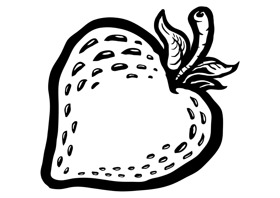 Coloring page Berry Print
